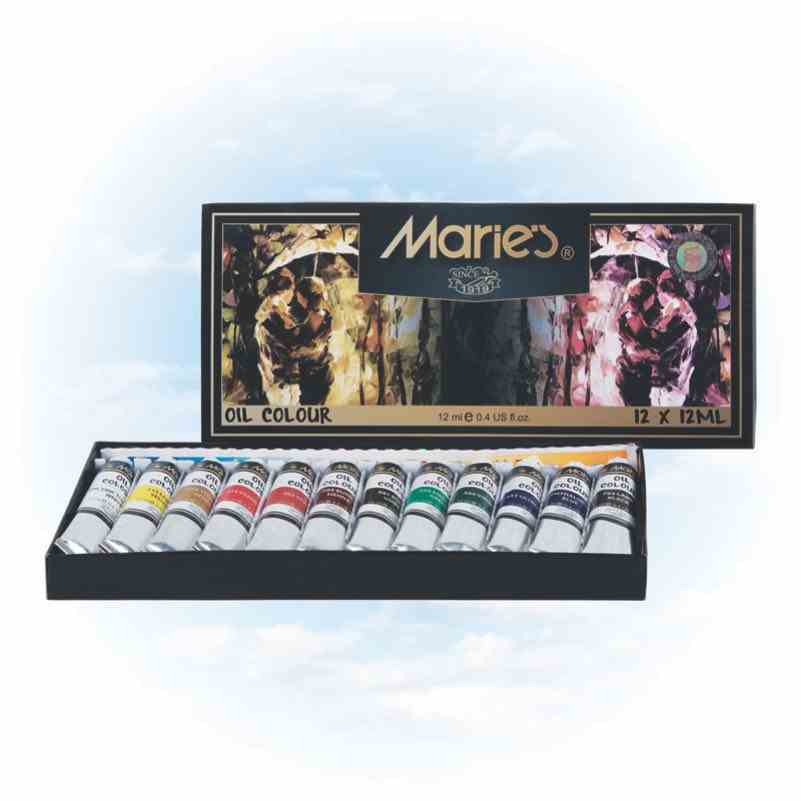 MARIES YAĞLI BOYA 1381B 12 Lİ MRMAR0001