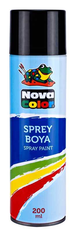 NOVA COLOR SPREY BOYA 200 ML SİYAH NC-805