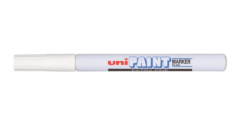 UNİ BOYAMA MARKÖRÜ PAINT MARKER PX-203 0.8 BEYAZ