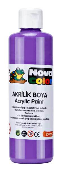 NOVA COLOR AKRİLİK BOYA 250 GR MOR NC-437