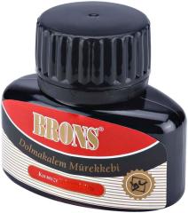 BRONS YAZI MÜREKKEBİ 35cc KIRMIZI BR-313