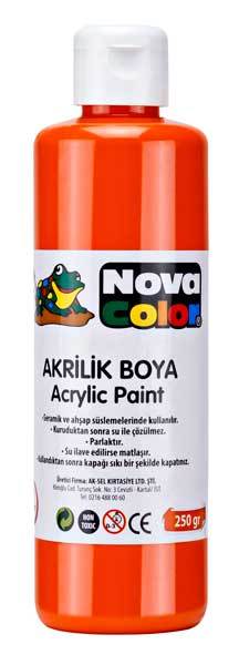 NOVA COLOR AKRİLİK BOYA 250 GR TURUNCU NC-438