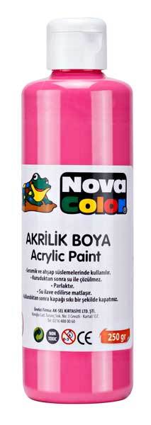 NOVA COLOR AKRİLİK BOYA 250 GR PEMBE NC-439