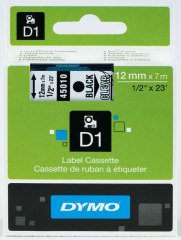 DYMO ŞERİT D1 12MMx7MT ŞEFFAF/SİYAH 720500 45010