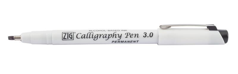 ZIG KALİGRAFİ KALEMİ PERMANENT 3,0MM PCA-310 SİYAH