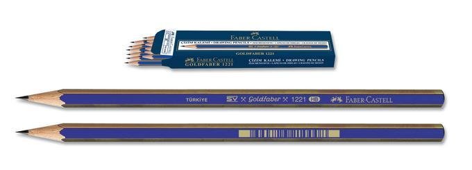 FABER KURŞUN KALEM GOLD DERECELİ 1221 6H 112516