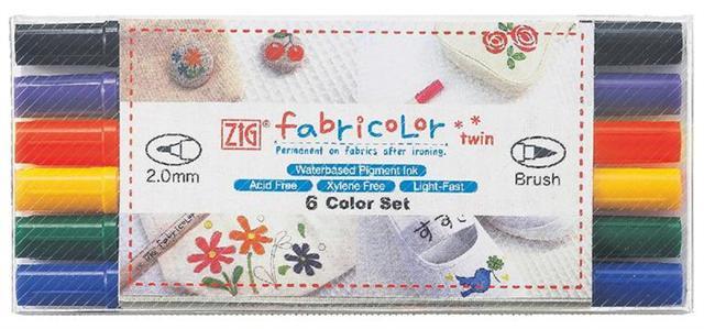 ZIG FABRICOLOR TWIN KUMAŞ KALEMİ TC-4000/6V 6 LI
