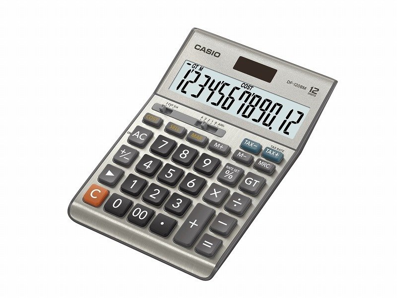 CASIO HESAP MAKİNESİ MASAÜSTÜ DF-120BM 12 HANE