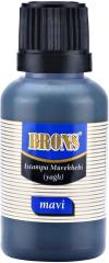 BRONS ISTAMPA MÜREKKEBİ 30cc MAVİ BR-315