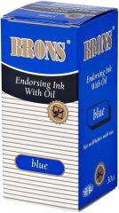 BRONS ISTAMPA MÜREKKEBİ 30cc MAVİ BR-315