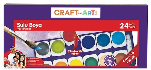 CRAFT&ARTS SULUBOYA 24LÜ DEĞİŞ.TAB.U1557KK-24