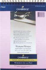 MEAD DEFTER CAMBRIDGE A4 PEMBE 70 YP. ÇİZ 159418