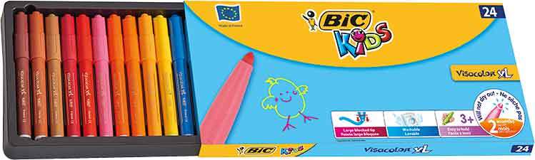 BIC KEÇELİ KALEM VISA JUMBO 24 LU 829005