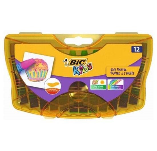 BIC PASTEL BOYA YAĞLI 12 PLASTİK KUTU 933957