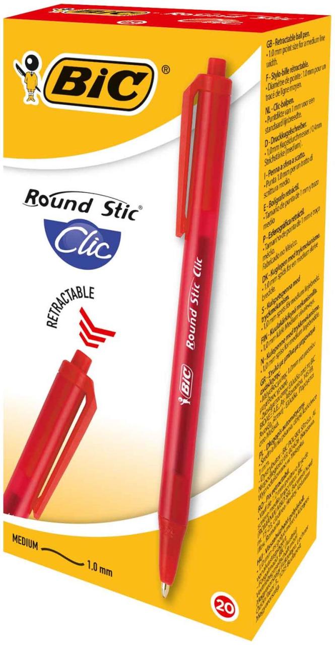 BIC TÜKENMEZ ROUND STIC BASM KIR 20Lİ 926375