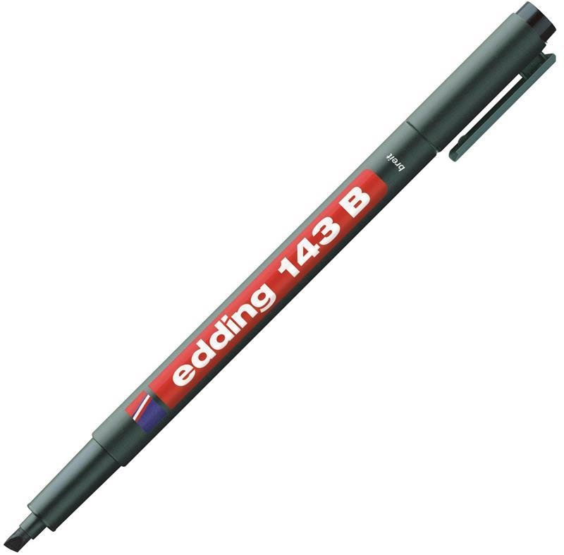 EDDING ASETAT KALEMİ E-143B SİYAH ED14301