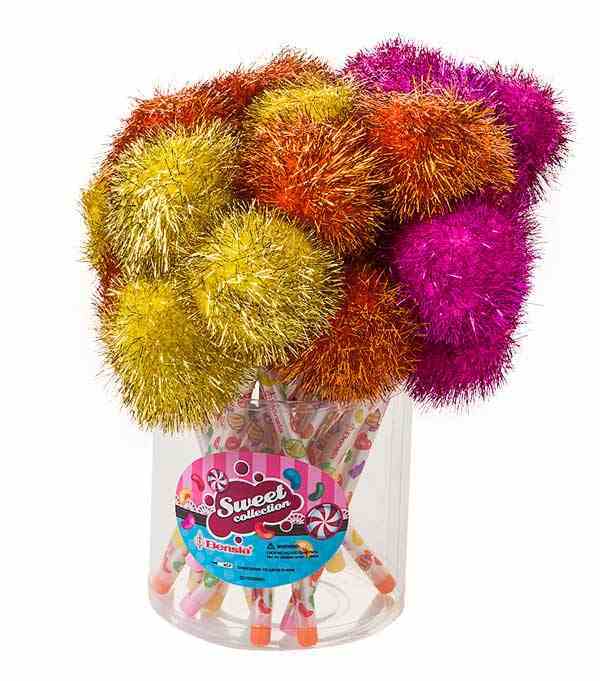 BENSIA KURŞUN K.CANDY SİMLİ POMPOM 24LÜ BSKLM005