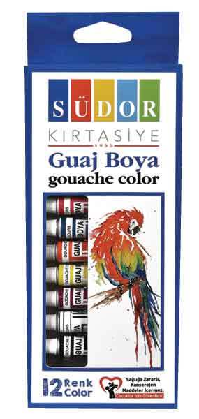 SÜDOR GUAJ BOYA SET 12X8,5 ML SD575