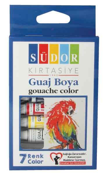 SÜDOR GUAJ BOYA SET 7X8,5 ML SD571