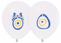 BUKET BALON NAZAR BONCUĞU BEYAZ 100 LÜ BKT-536-2