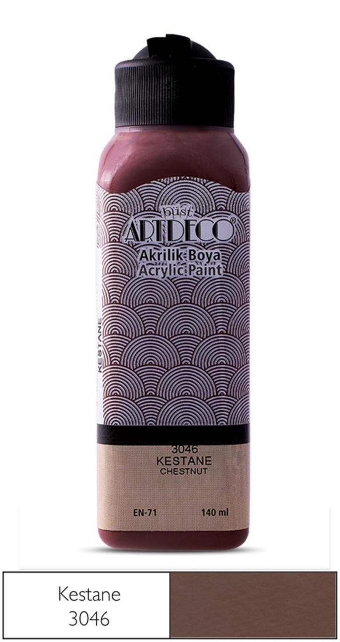 ARTDECO AKRİLİK BOYA 140 ML KESTANE Y-070R-3046