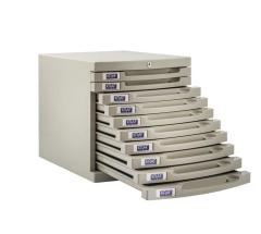 KRAF EVRAK RAFI KİLİTLİ 10 ÇEKMECE 210G