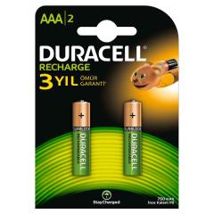 DURACELL PİL ŞARJLI AAA İNCE KALEM 2 Lİ 750MAH