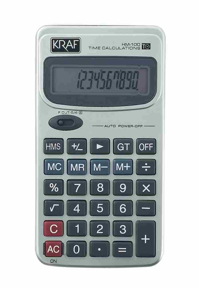KRAF HESAP MAKİNESİ CEP TİPİ 12 HANE HM-100