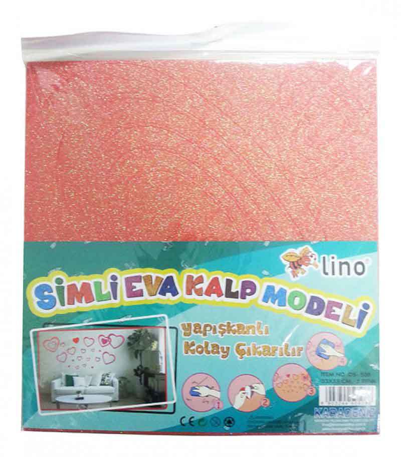 LİNO SİMLİ EVA KALP MODELİ 33X35 CM. 2 RENK DS-508