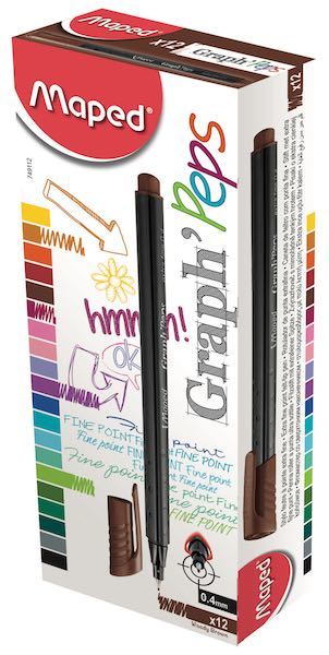 MAPED FINELINER KALEM AHŞAP K.RENGİ 749112