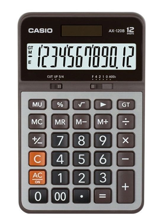 CASIO HESAP MAKİNESİ MASAÜSTÜ AX-120B 12 HANE