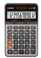 CASIO HESAP MAKİNESİ MASAÜSTÜ AX-120B 12 HANE