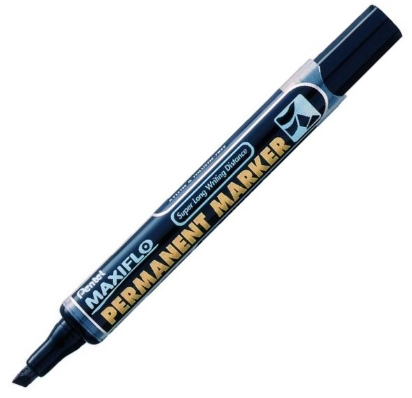 PENTEL PERMANENT MARKÖR NLF60 KESİK UÇ SİYAH
