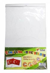 LİNO SİMLİ EVA AY VE YILDIZ 40X60 2 ADET DS-514