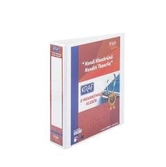 KRAF D MEKANİZMALI KLASÖR 7CM 4 HALKA 1074 BEYAZ
