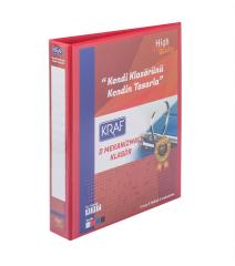 KRAF D MEKANİZMALI KLASÖR 5CM 2 HALKA 1052 MAVİ