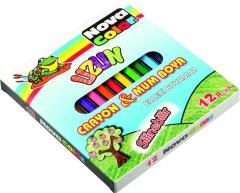 NOVA COLOR MUM BOYA 12'Lİ UZUN NC-2112