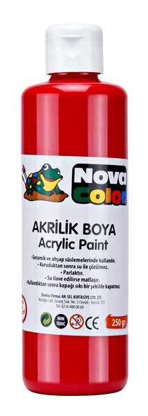 NOVA COLOR AKRİLİK BOYA 250 GR KIRMIZI NC-431