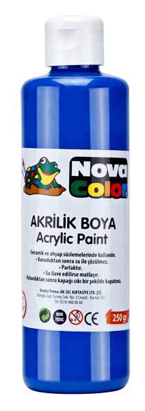 NOVA COLOR AKRİLİK BOYA 250 GR MAVİ NC-432