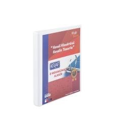 KRAF D MEKANİZMALI KLASÖR 3CM 4 HALKA 1034 BEYAZ