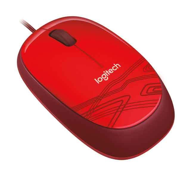 LOGITECH MOUSE KABLOLU M105 RED 910-002945