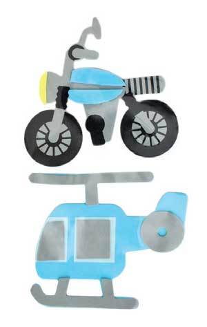 DOLPHIN EVA STICKER MOTOR HELİKOPTER ST-5254