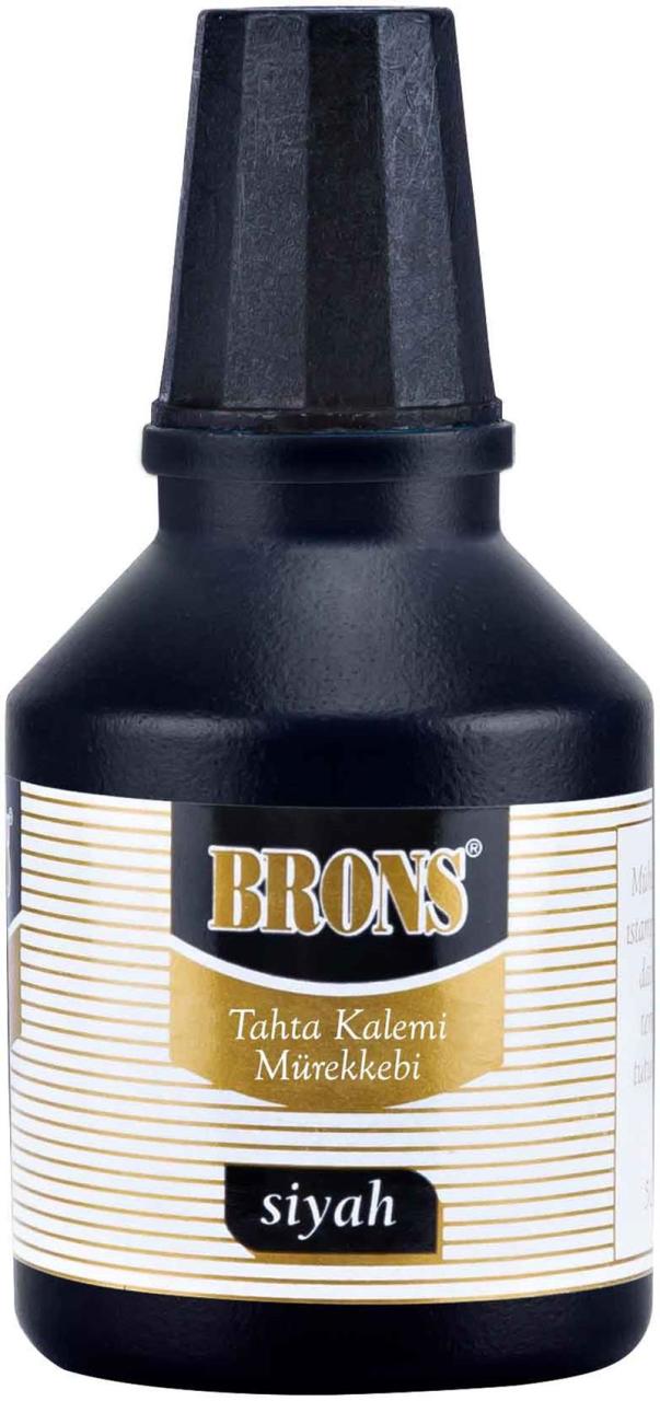 BRONS BEYAZ T.KALEM MÜREKKEBİ  30cc SİYAH BR-350
