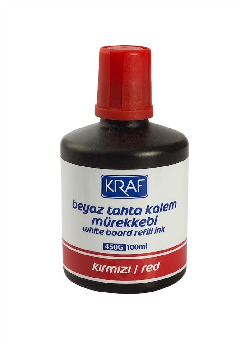 KRAF BEYAZ TAHTA KALEM MÜREKKEBİ 100ml KIRM 450G