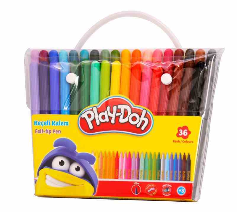PLAY-DOH KEÇELİ KALEM 36 RENK PVC 2MM PLAY-KE013
