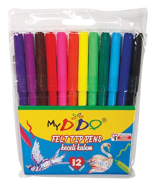 SÜDOR MYDİDO KEÇELİ KALEM 12 RENK KK01