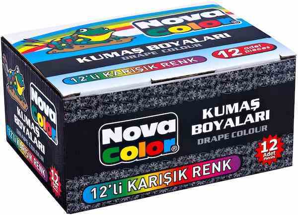 NOVA COLOR KUMAŞ BOYASI 12 Lİ NC-192