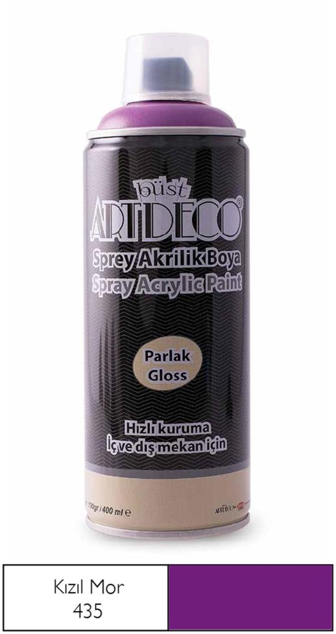 ARTDECO SPREY BOYA 400 ML KIZIL MOR Y-400-435