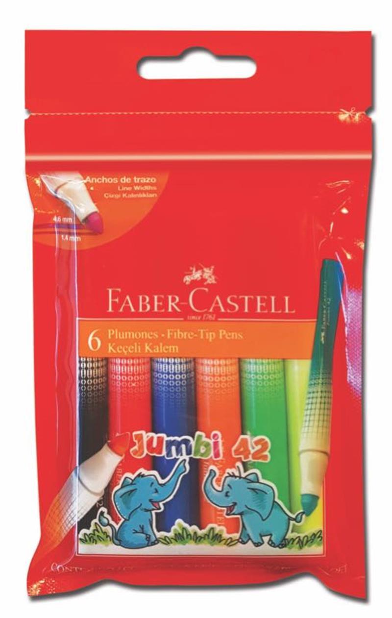FABER KEÇELİ KALEM JUMBİ-NEON 6 LI 030642