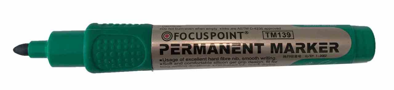 FOCUSPOINT PERMANENT MARKÖR YUVR.UÇ YEŞİL